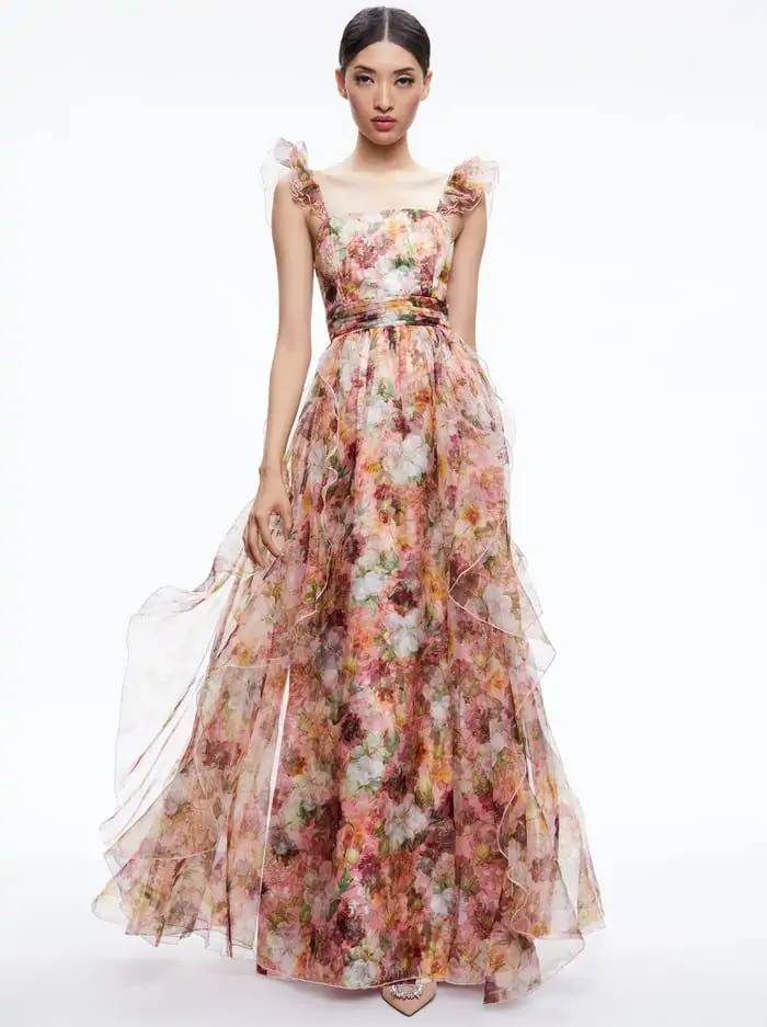 JASMINA RUFFLE GOWN